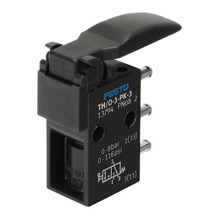 Festo Finger Lever Valve TH/O-3-PK-3 TH/O-3-PK-3